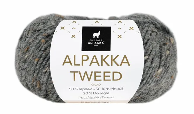 Hovedbilde Alpakka Tweed - 102 Mørk grå