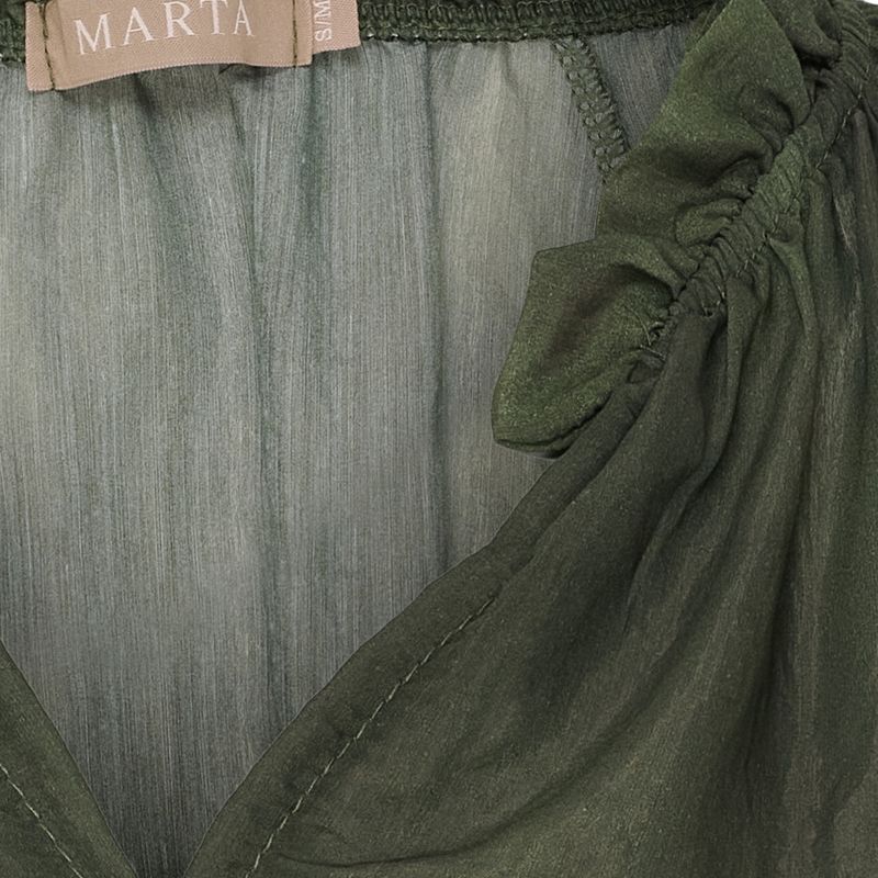 MARTA DU CHATEAU - BELLADONNA BLUSE - GRØNN