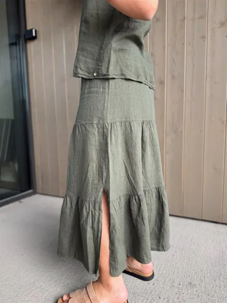 Hovedbilde Rah Oslo - Amara Long Skirt - Army