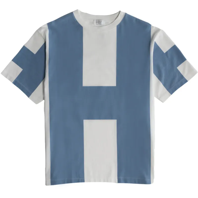 HÉST - BILLY T-SHIRT Faded Denim