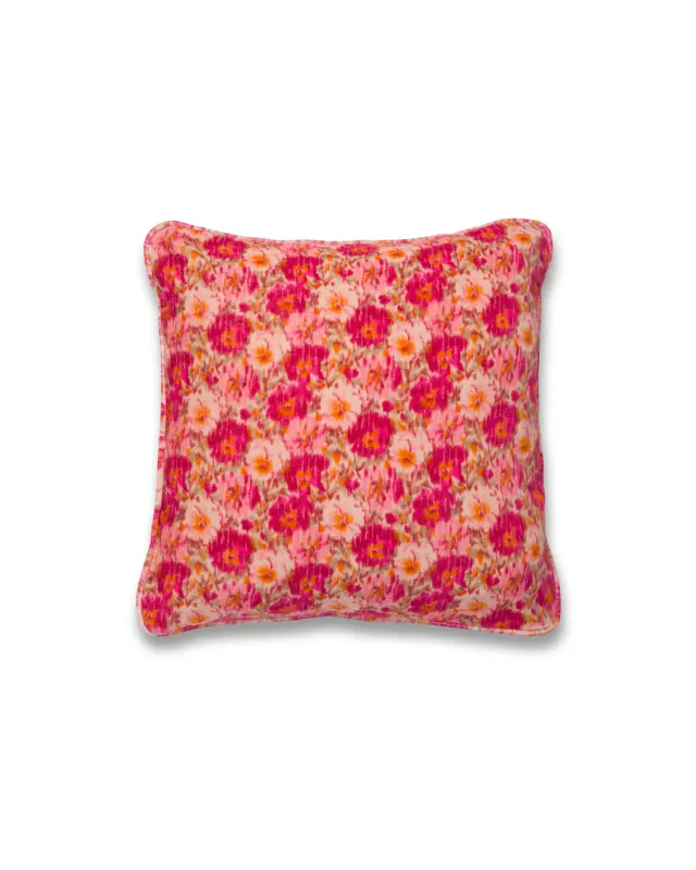 Cushion Cover Velvet 50x50 cm - Brushed Blossoms