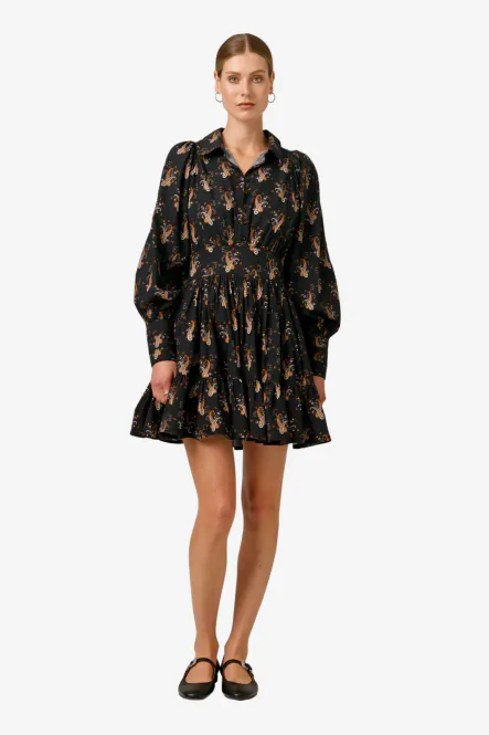 Hovedbilde BYTIMO - Poplin Mini Dress - Midnight paisley 