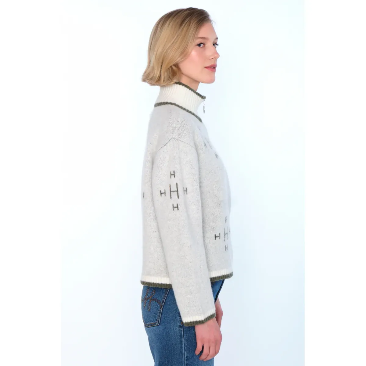 HÉST - IBEN ZIP JAKKE WHITE
