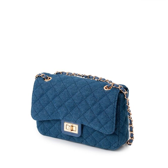 Hovedbilde DAISY stor clutch - jeansblå