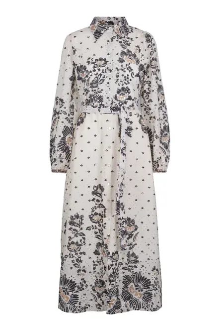 Hovedbilde Haust - Printed Lace Dress Navy/Sand 
