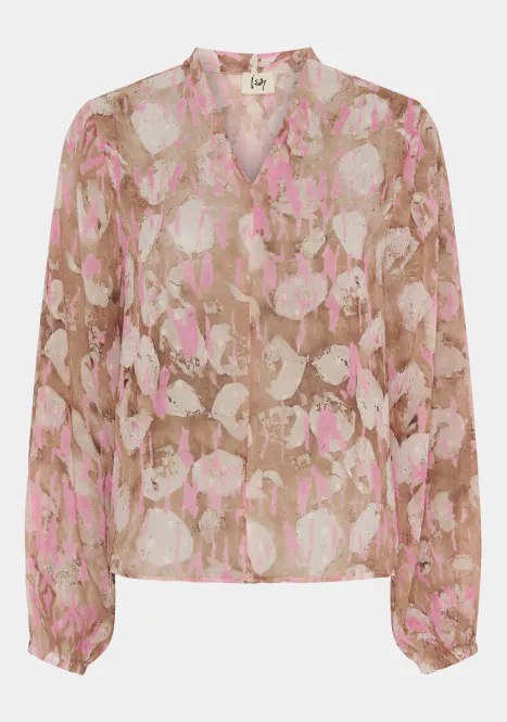 Hovedbilde Isay - Delta New Blouse - Luxury Camel w/Pink