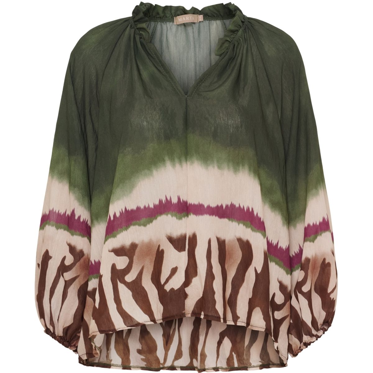 MARTA DU CHATEAU - BELLADONNA BLUSE - GRØNN