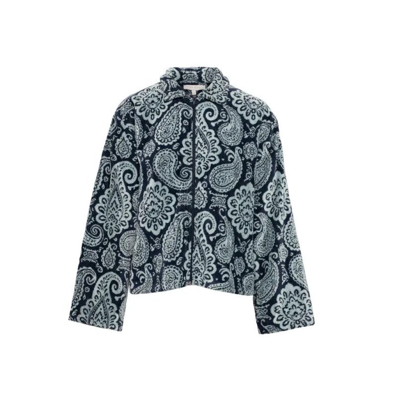 Rah Oslo - Printed Short Jacket - Navy