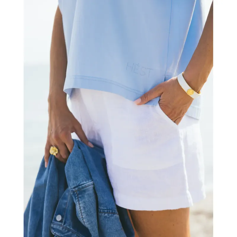 HÉST - NELLIE T-SHIRT - LYS BLÅ