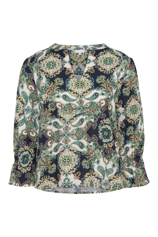 Rah Oslo - Emma Blouse - Blue Paisley Print