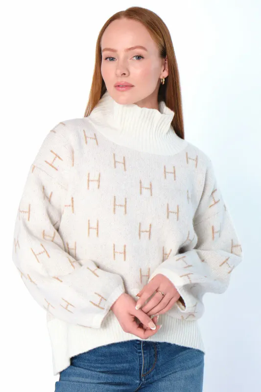 HÉST - Fam Sweater Short - White