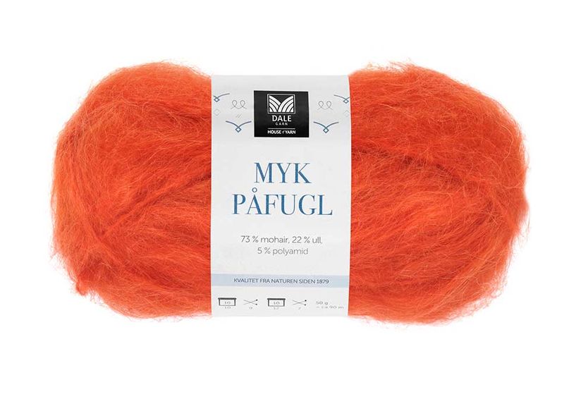 Myk Påfugl - 7903 Oransje