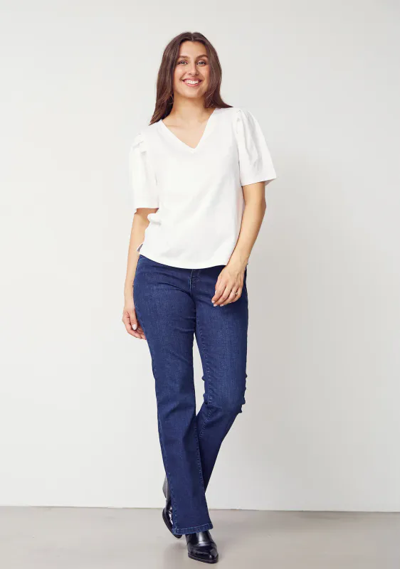 ISAY - Verona Flare Jeans - Dark Basic Wash