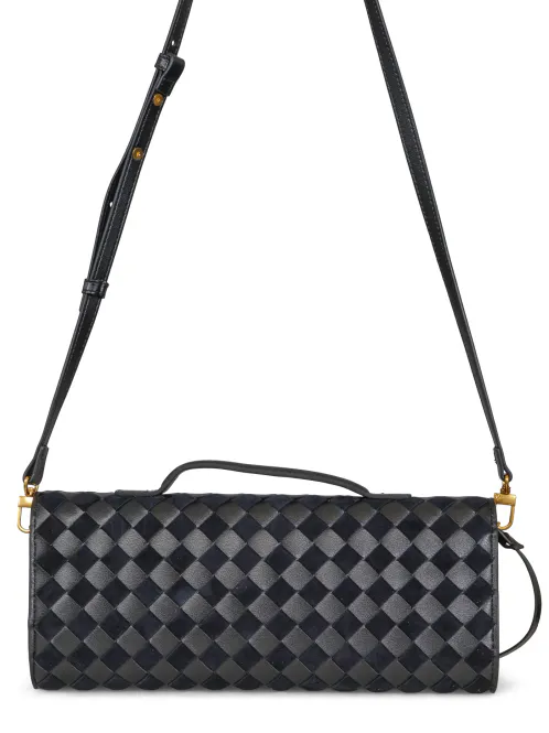 Hovedbilde HAUST - WOVEN LEATHER CLUTCH SORT