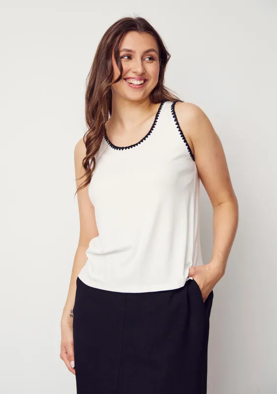 Isay - Dee Tank Top - Broken White