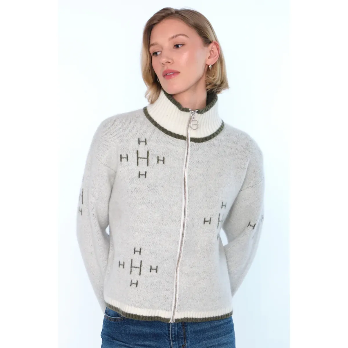 HÉST - IBEN ZIP JAKKE WHITE