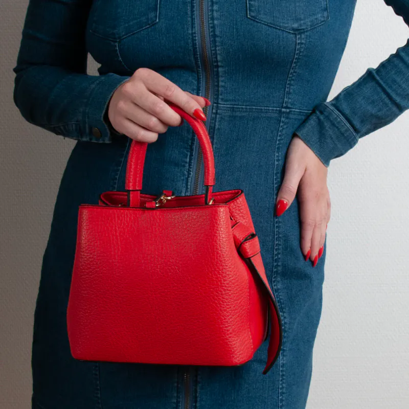ROSENVINGE - ERLE LITEN BUCKETBAG - RØD 