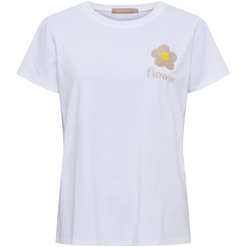 MdcAvella Tee - Hvit/Beige