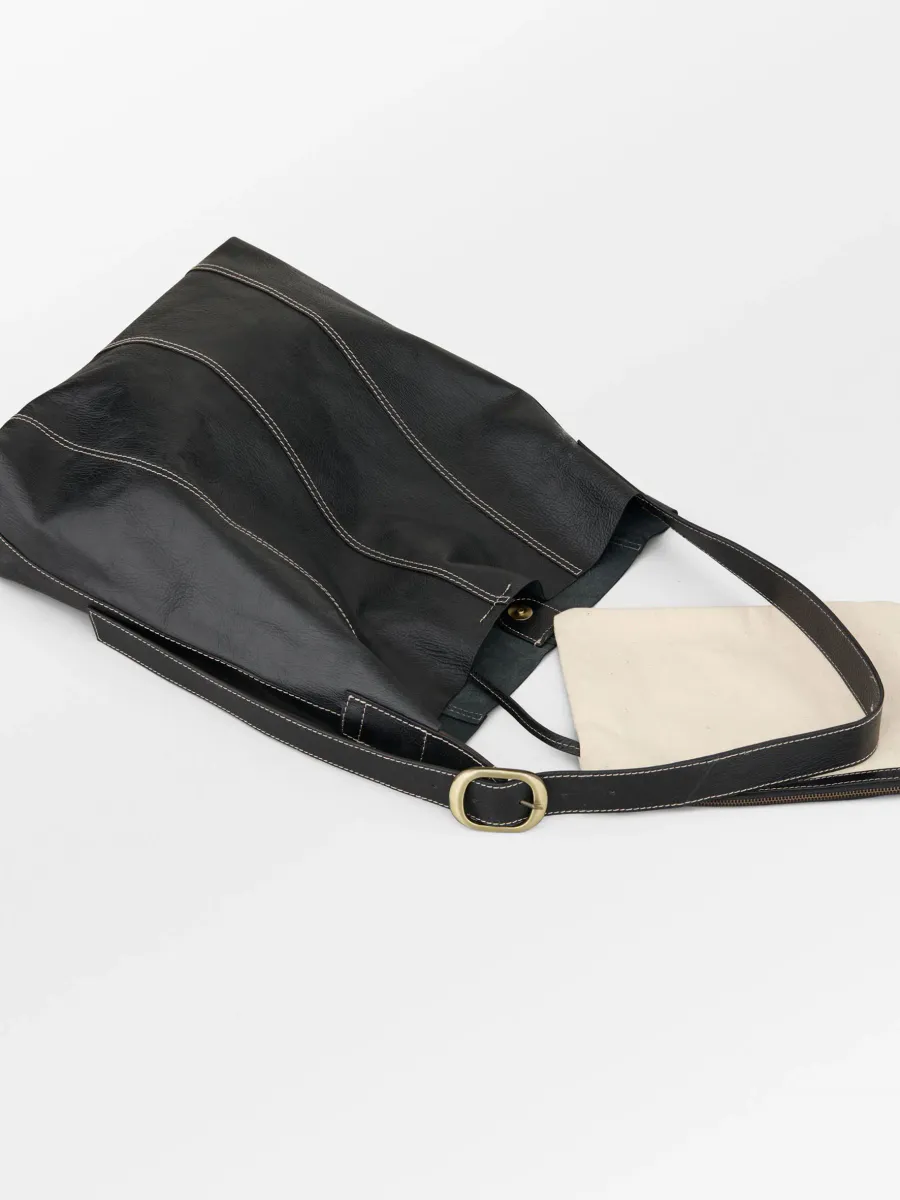 BECK SÖNDERGAARD - Panel Mae Buckle Bag - Sort 