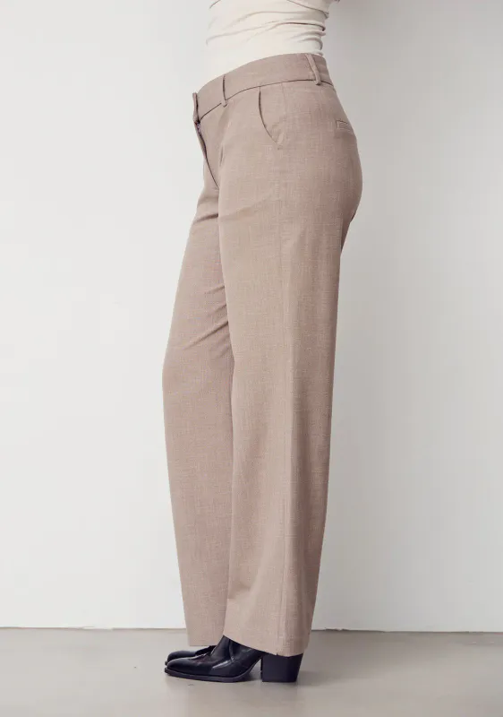 Isay Rimini Long Pant -  Taupe Melange