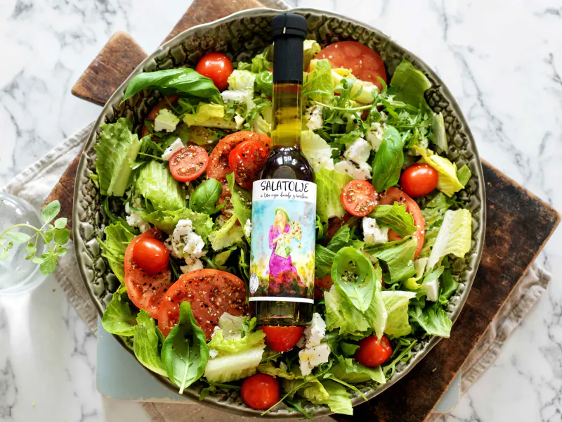 FRUTIMIAN - SALATOLJE av extra virgin olivenolje og basilikum 250 ml