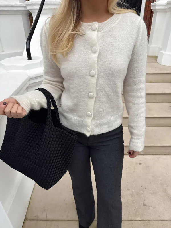 Rah Oslo - Cardigan w/ Buttons - Ivory