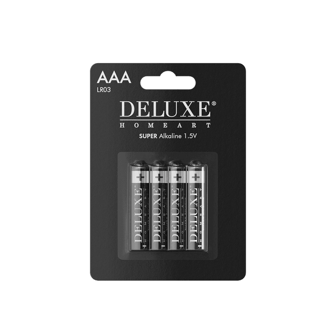 Hovedbilde DELUXEHOMEART Batterier til innendørslys ( AAA 4 ...